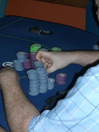 a crucial hand goes to buzz